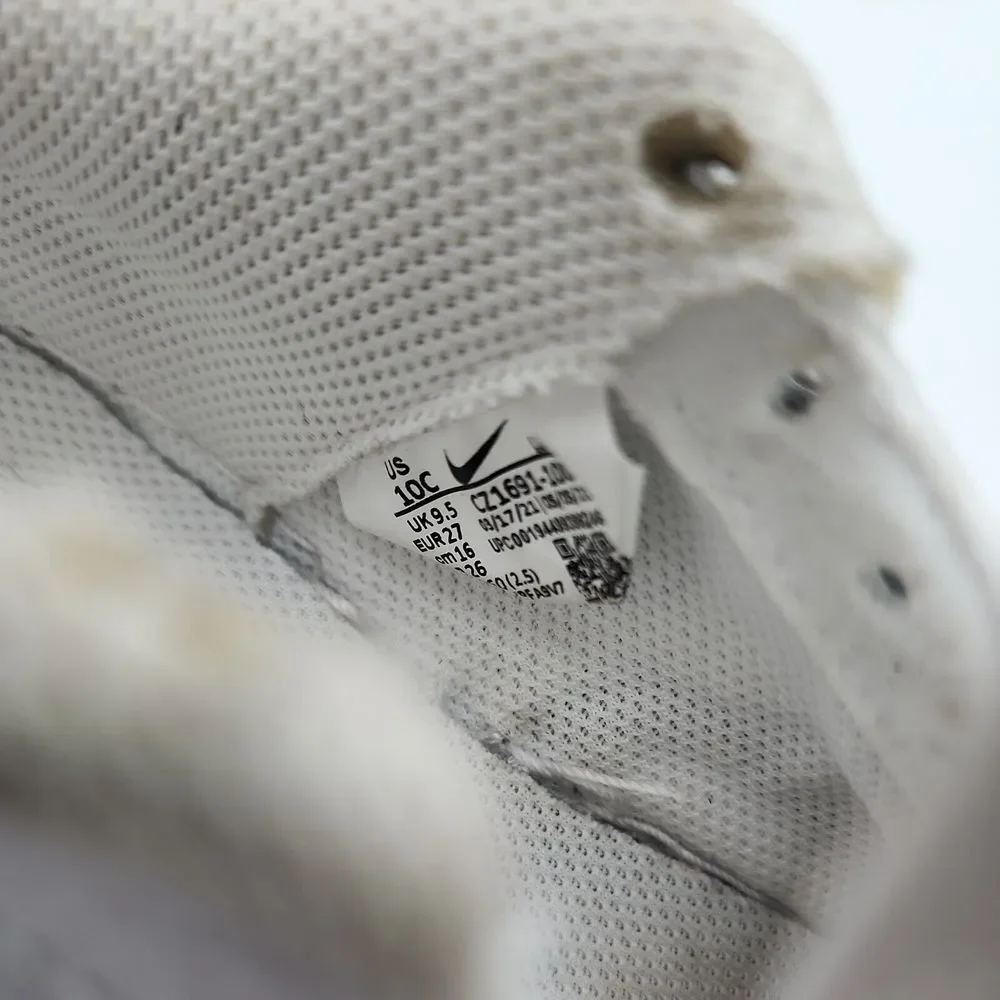 Nike Air Force 1 TD Toddler Child Size 10C Shoes White Black CZ1691-100 Sneakers